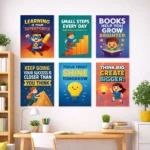 Kids Wall Art & Frames – 6 Frames Set (Premium Quality)